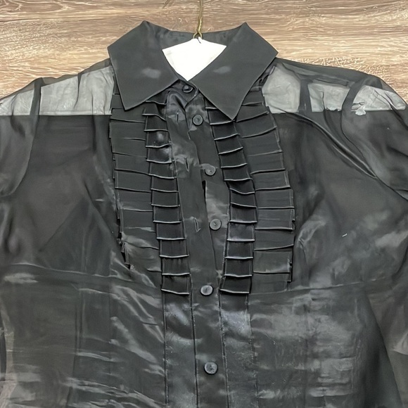 Nwt Debbie Shuchat Women’s Mesh Blouse with Tank Top - 4 - Picture 2 of 4